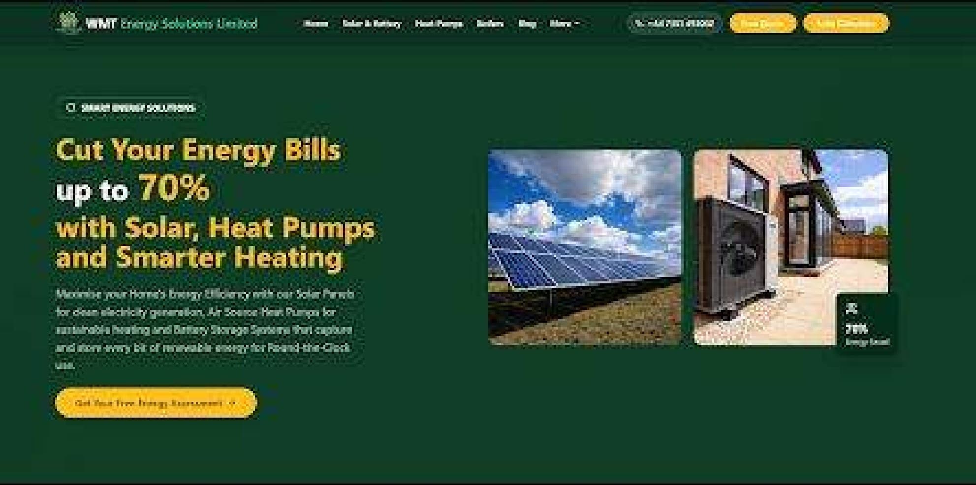 WMT Energy homepage: Cut your energy bills up to 70%